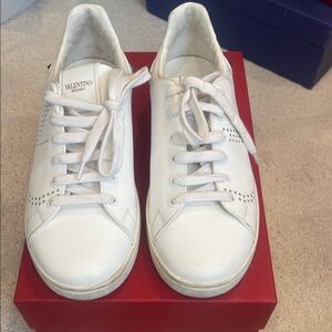 Valentino Women's Classic White Sneakers